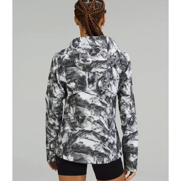 Lululemon Break A Trail Jacket Hooded Windbreaker Take Flight Grey Multi 8 - Picture 3 of 16